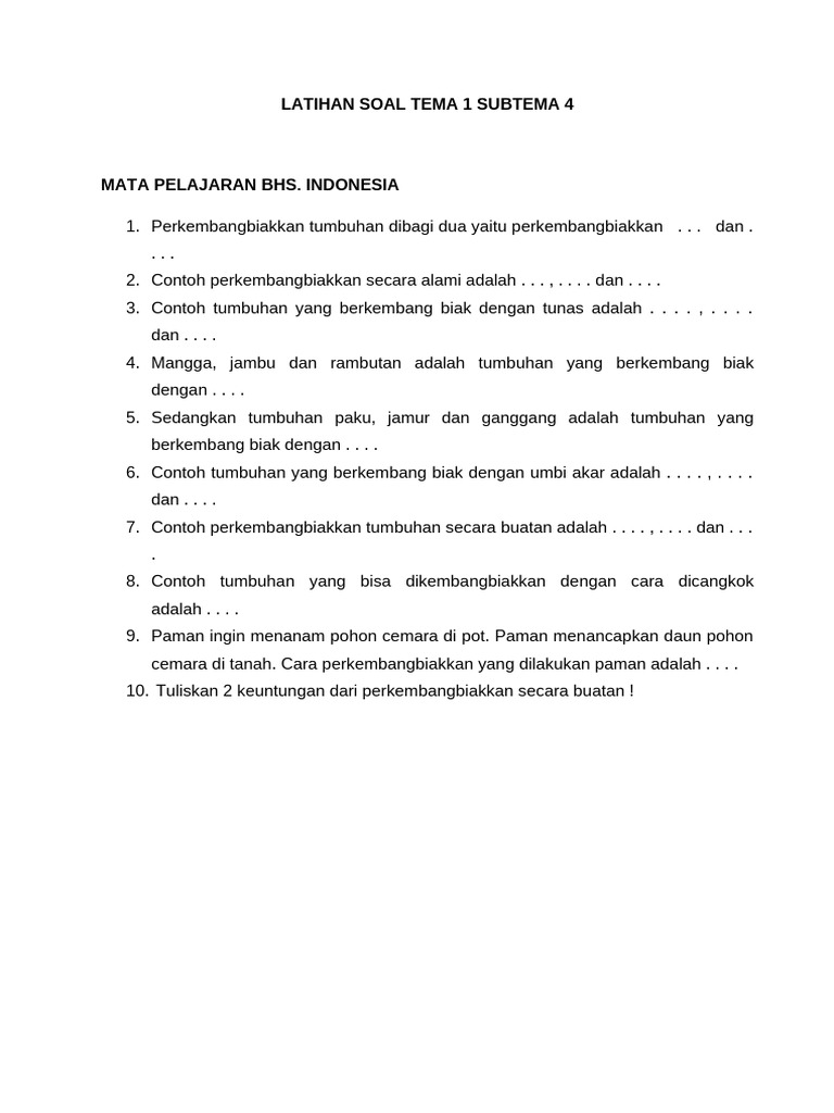 5 Rahasia Belajar Cepat Soal Tema 1 Subtema 4 Kelas 4 yang Jarang Diketahui Siswa SD 5 Rahasia Belajar Cepat Soal Tema 1 Subtema 4 Kelas 4 yang Jarang Diketahui Siswa SD