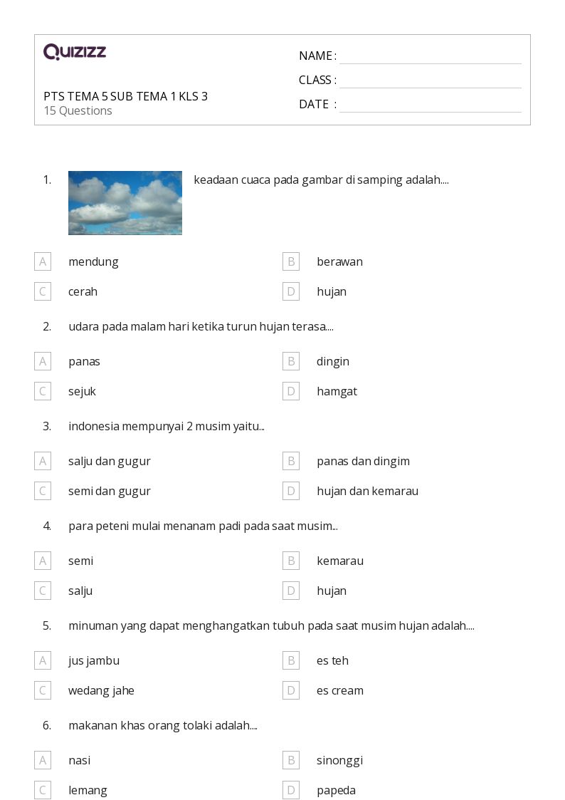 5 Rahasia Mudah Memahami Soal Tema 5 Sub Tema 1 Kelas 3 Agar Nilai Anak Selalu Sempurna