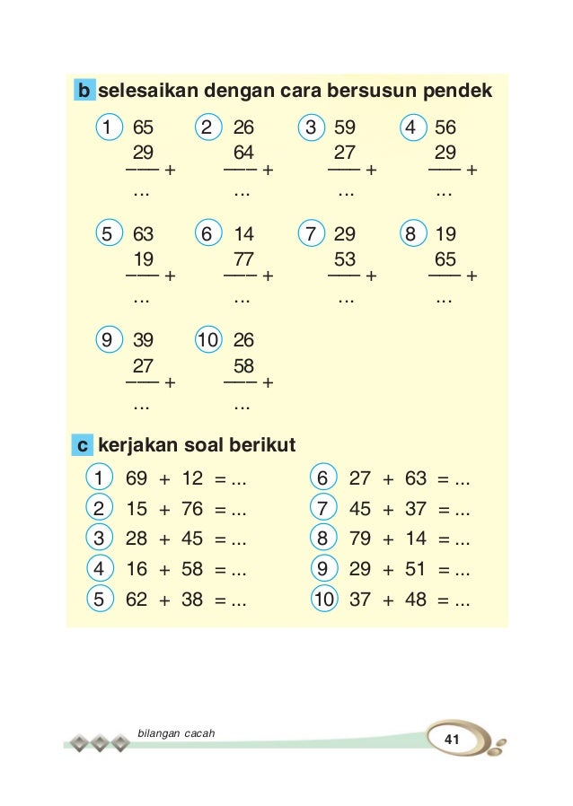 50 Contoh Soal Matematika Penjumlahan dan Pengurangan Kelas 1 SD untuk Latihan di Rumah 50 Contoh Soal Matematika Penjumlahan dan Pengurangan Kelas 1 SD untuk Latihan di Rumah