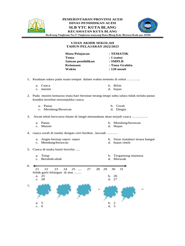 Soal Tema 6 Kelas 7 PDF