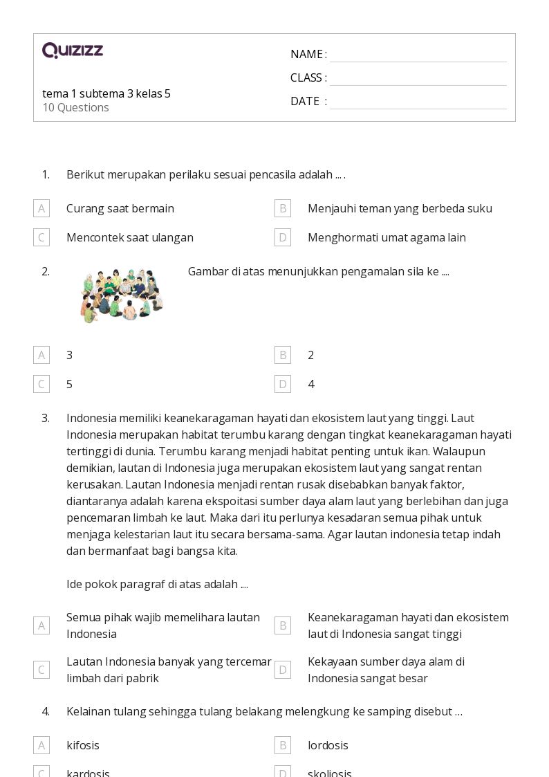 50 lembar kerja lautan untuk Kelas 5 di Quizizz Gratis Dapat Dicetak 50 lembar kerja lautan untuk Kelas 5 di Quizizz Gratis Dapat Dicetak