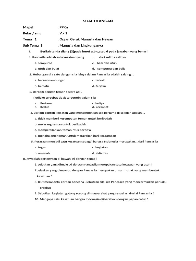 7 Rahasia Menguasai Soal Tema 1 Sub Tema 3 Kelas 6 Agar Nilai Ujian Melonjak Drastis 7 Rahasia Menguasai Soal Tema 1 Sub Tema 3 Kelas 6 Agar Nilai Ujian Melonjak Drastis