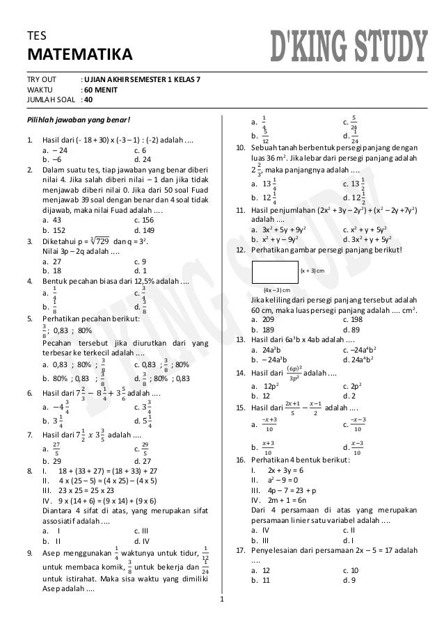 Contoh Soal Preposition Smp Kelas 7 Matematika Contoh Soal Preposition Smp Kelas 7 Matematika