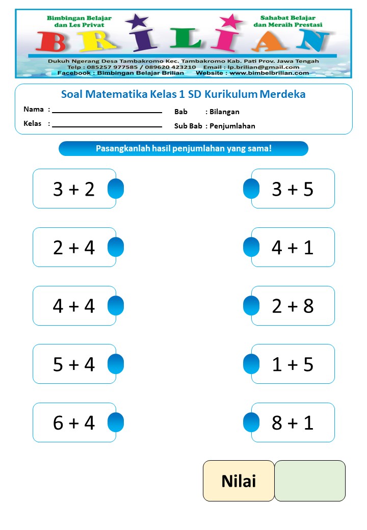 soal matematika kelas 1 sd pdf soal matematika kelas 1 sd pdf