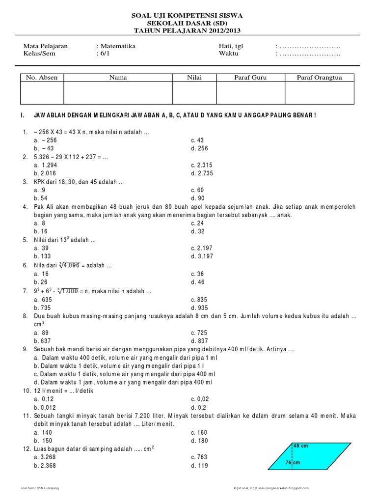 soal uts kelas 6 semester 1 2021 soal uts kelas 6 semester 1 2021