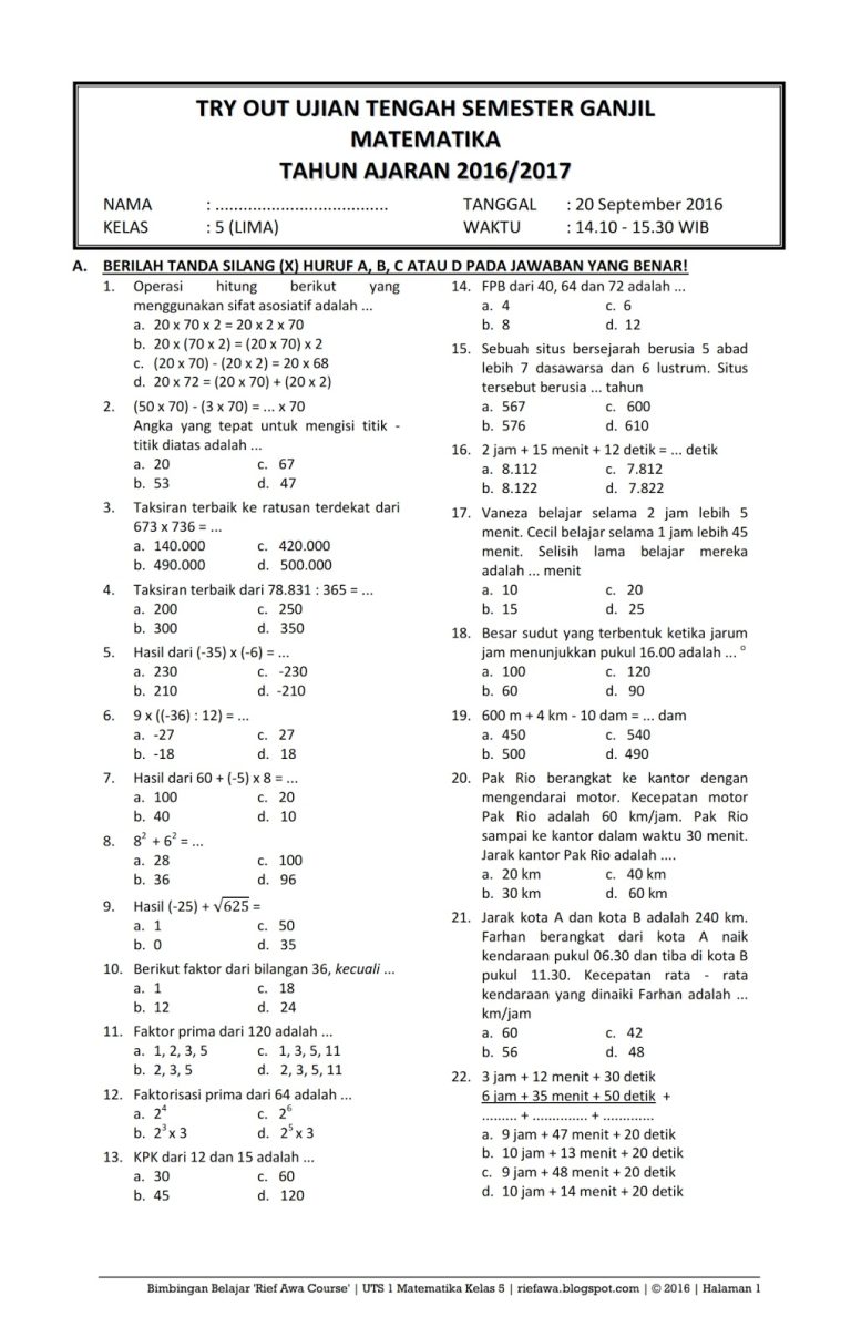 10 Contoh Soal Matematika Kelas 12 Semester 1 KTSP 2026, Rahasia Jawab Soal Ujian! 10 Contoh Soal Matematika Kelas 12 Semester 1 KTSP 2026, Rahasia Jawab Soal Ujian!