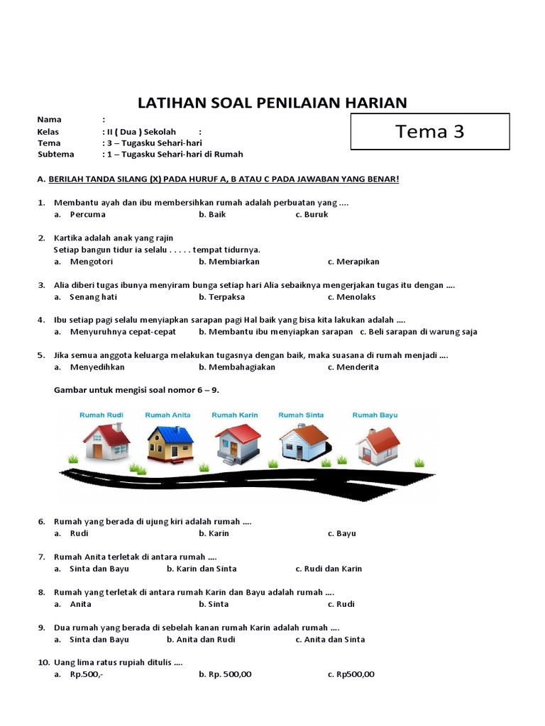 7 Cara Jitu Menaklukkan Latihan Soal Tematik Kelas 2 Tema 3 Subtema 3 yang Sering Bikin Bingung 7 Cara Jitu Menaklukkan Latihan Soal Tematik Kelas 2 Tema 3 Subtema 3 yang Sering Bikin Bingung