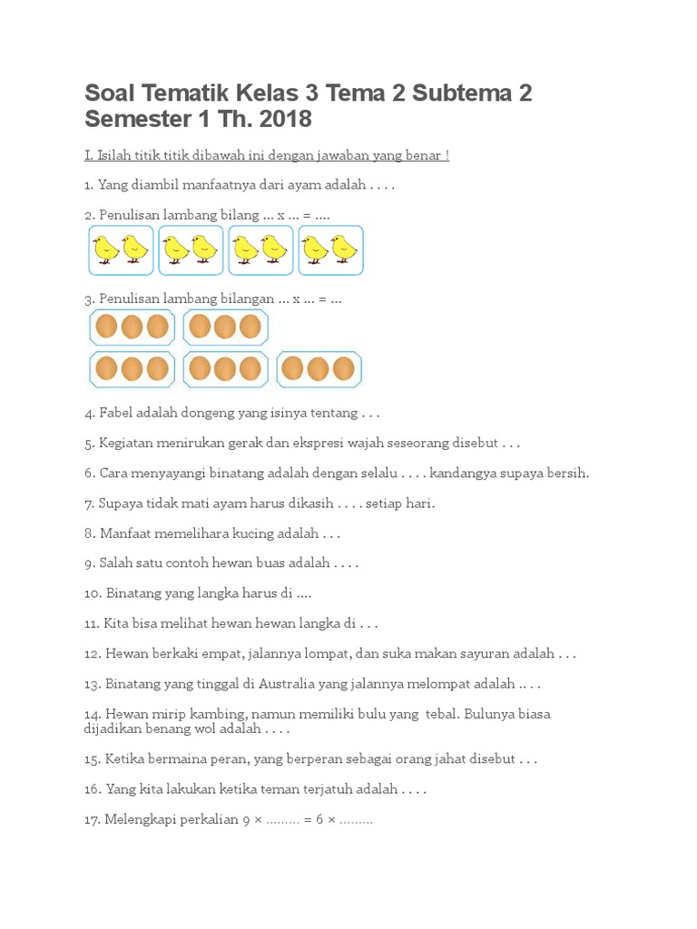 Akhirnya Tahu! 5 Trik Jitu Menaklukkan Latihan Soal Tematik Kelas 3 Tema 2 yang Jarang Diketahui Akhirnya Tahu! 5 Trik Jitu Menaklukkan Latihan Soal Tematik Kelas 3 Tema 2 yang Jarang Diketahui
