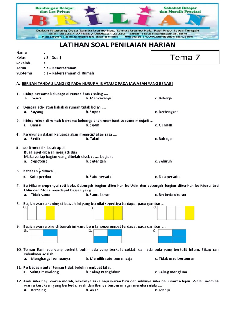 Akhirnya Tahu! Contoh Soal Tematik 7 Kelas 2 yang Sering Muncul di Ujian, Jangan Sampai Terlewat Akhirnya Tahu! Contoh Soal Tematik 7 Kelas 2 yang Sering Muncul di Ujian, Jangan Sampai Terlewat