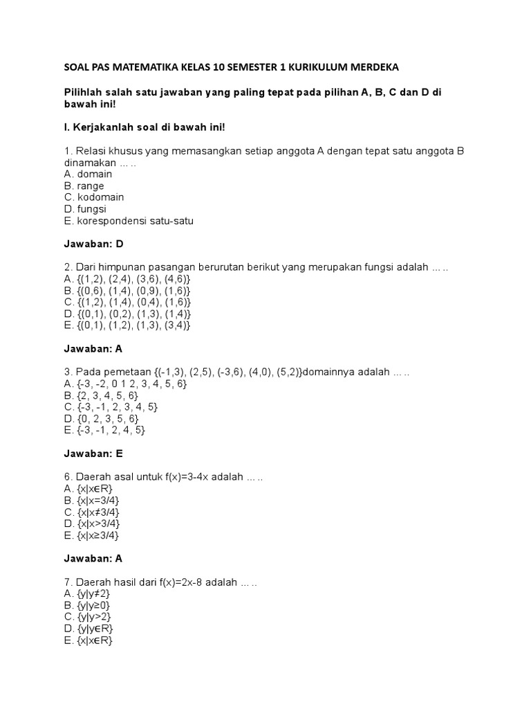 Ternyata Ini 7 Contoh Soal Matematika Kelas 10 SMK Bab 1 yang Sering Muncul di Ujian 2026