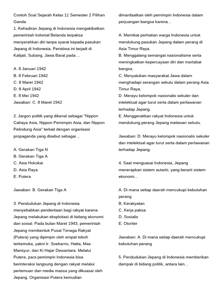 7 Contoh Soal Essay Sejarah Kelas 11 Semester 2 yang Wajib Tahu Sebelum Ujian! 7 Contoh Soal Essay Sejarah Kelas 11 Semester 2 yang Wajib Tahu Sebelum Ujian!