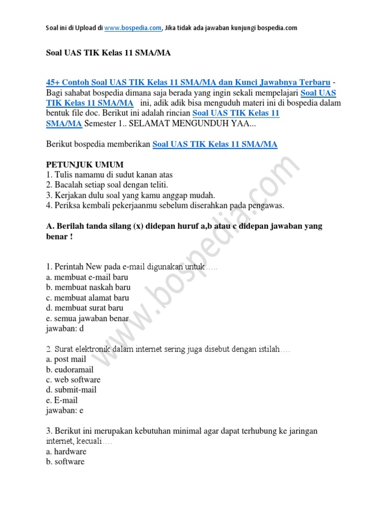 7 Rahasia contoh soal essay tik kelas 11 semester 2 yang Bikin Nilai Tinggi Sekarang 7 Rahasia contoh soal essay tik kelas 11 semester 2 yang Bikin Nilai Tinggi Sekarang
