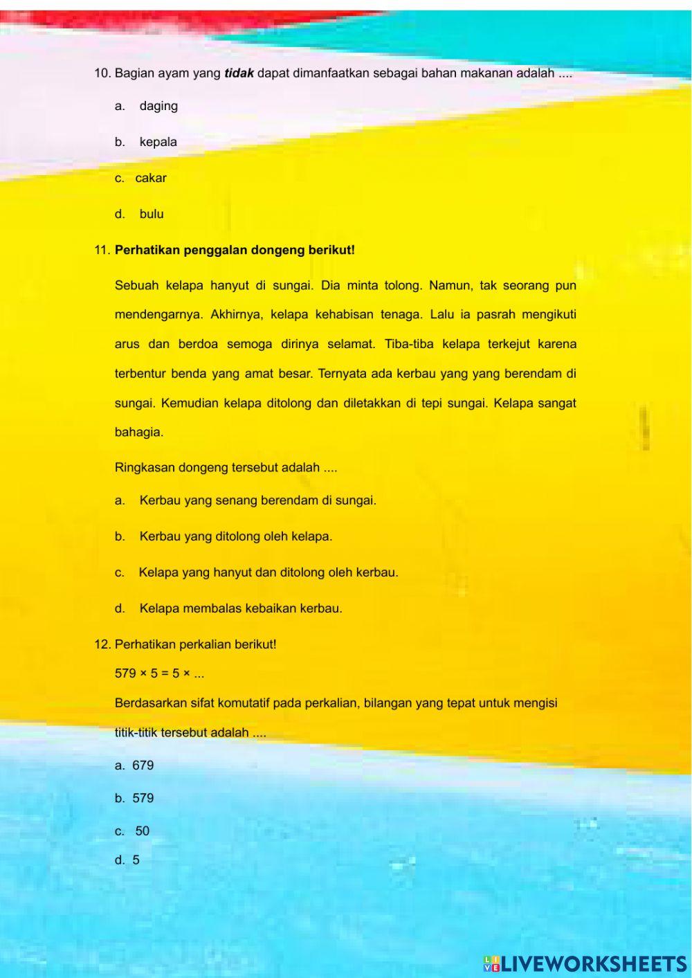 Download Soal Tema 2 Subtema 2 Kelas 3 Gratis, Rahasia Sukses Belajar Sekarang! Download Soal Tema 2 Subtema 2 Kelas 3 Gratis, Rahasia Sukses Belajar Sekarang!