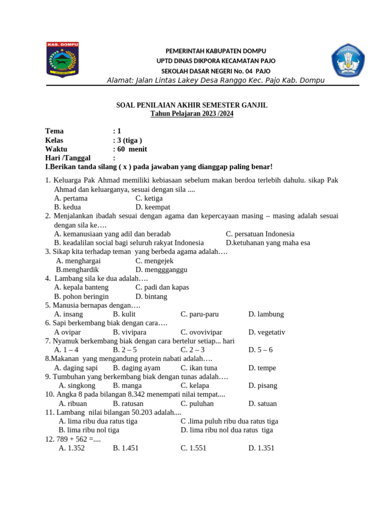 Terbukti! 7 Cara Cepat Download Soal Tema 1 Kelas 3 SD Semester 1 Sebelum Semua Kehabisan Terbukti! 7 Cara Cepat Download Soal Tema 1 Kelas 3 SD Semester 1 Sebelum Semua Kehabisan