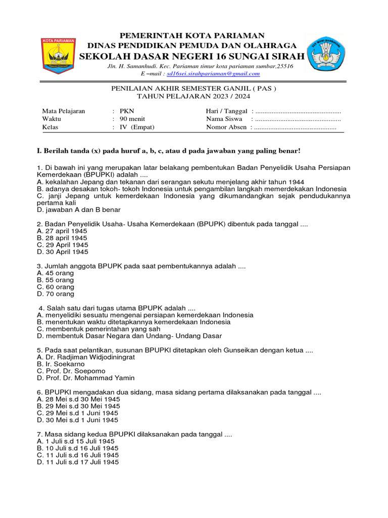 5 Rahasia Menjawab Soal PKN Kelas 4 Tema 3 Kurikulum 2013 Agar Nilai Langsung A