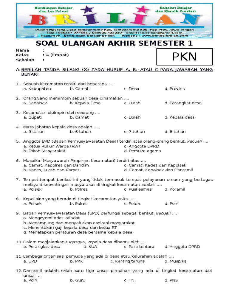 Rahasia Lulus Ujian dengan soal pkn kelas 4 smstr 1 ktsp 2006 yang Wajib Kamu Tahu Rahasia Lulus Ujian dengan soal pkn kelas 4 smstr 1 ktsp 2006 yang Wajib Kamu Tahu