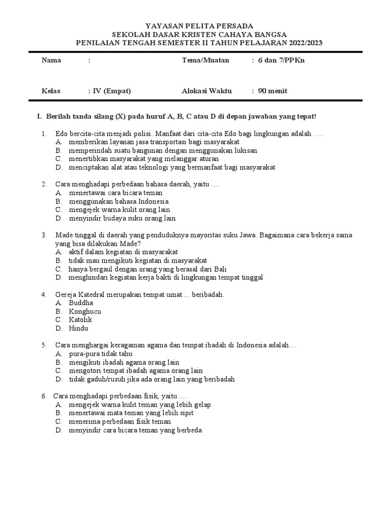 Rahasia Skor Sempurna Kerjakan Soal PKN Kelas 4 Semester 2 Tema 6 Terbaru Rahasia Skor Sempurna Kerjakan Soal PKN Kelas 4 Semester 2 Tema 6 Terbaru
