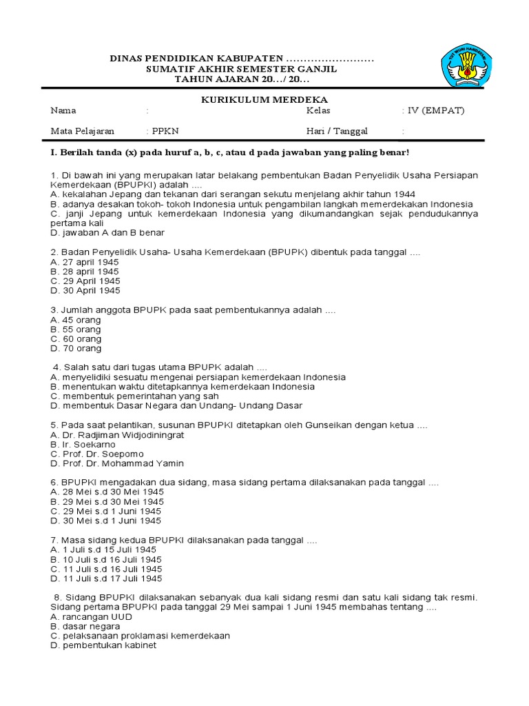 Ternyata Ini Kunci Jawaban Soal PKN Kelas 4 Tema 5 Agar Nilai Ujian Langsung Melejit
