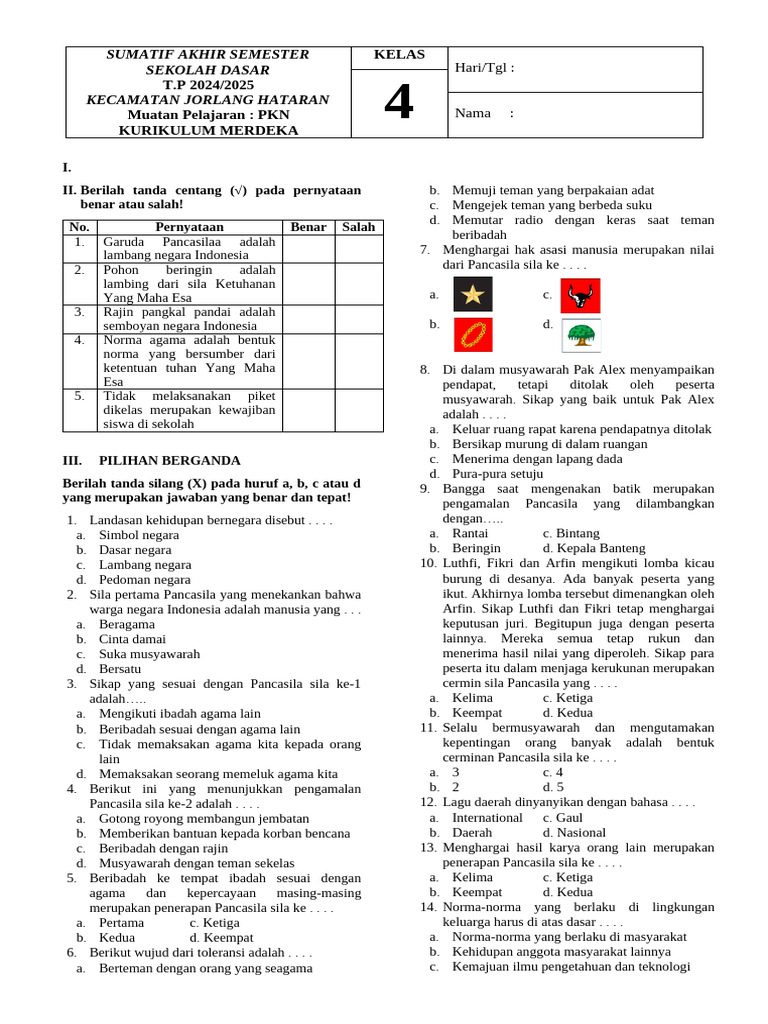 Wajib Tahu Rahasia Cara Menjawab Soal PKN Kelas 4 Tematik Tema 4 Agar Nilai Sempurna Wajib Tahu Rahasia Cara Menjawab Soal PKN Kelas 4 Tematik Tema 4 Agar Nilai Sempurna